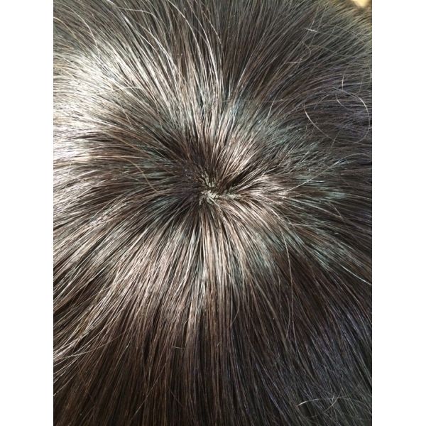 Easy Maintenance Mens Toupee Hair With Single Knots And Lace Base