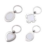 Personalized Blank Metal Sublimation Keyrings DIY Keychain Pendant For