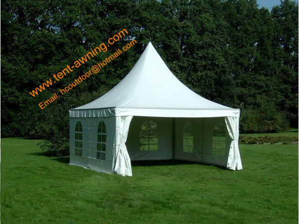 High Peak Pole Tent, fireproof PVC, 3x3m, 4x4m, 5x5m, 6x6m, Rental Tent