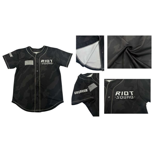 Sublimated Baseball Team Wear Striped Jersey Shirt Laser Wash Personalised