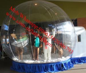China inflatable snow globe tent outdoor christmas bear snow globe wholesale