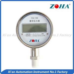 China Industrial Digital Water Pressure Gauge , 100mm Electronic Hydraulic Pressure Gauge wholesale