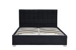 Horwood Black Velvet Cube Gas Lift Storage Bed Frame