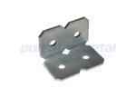 Zinc Plated Steel Construction Hardware Stripping Steel Angle Brackets