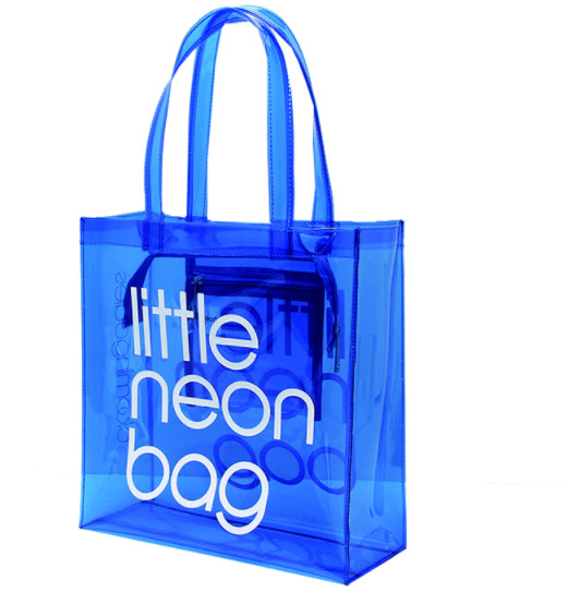 Eco Friendly Jelly Handbags Candy Color , Transparent PVC Clear Beach Tote Bag