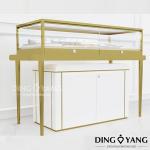Led Lights Custom Brass Jewellery Shop Display Counters