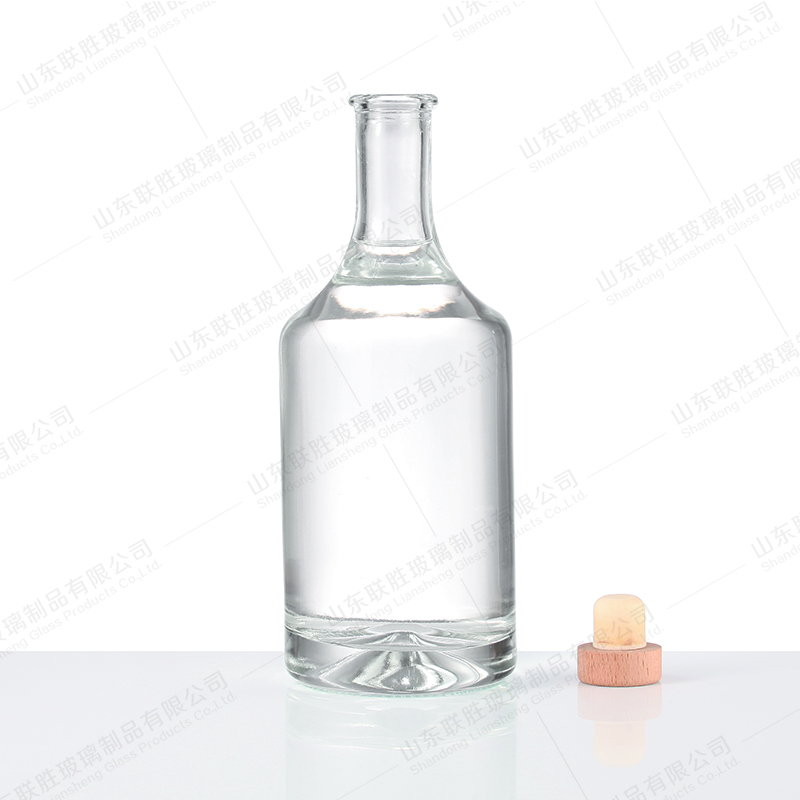 100ml 500ml 750ml Super Flint Cork Top Glass Bottles for Whiskey Gin Vodka Rum Liquor