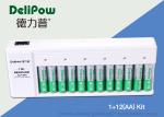 NI-MH AA AAA Battery Charger , 2800mAh Rechargeable Battery Set