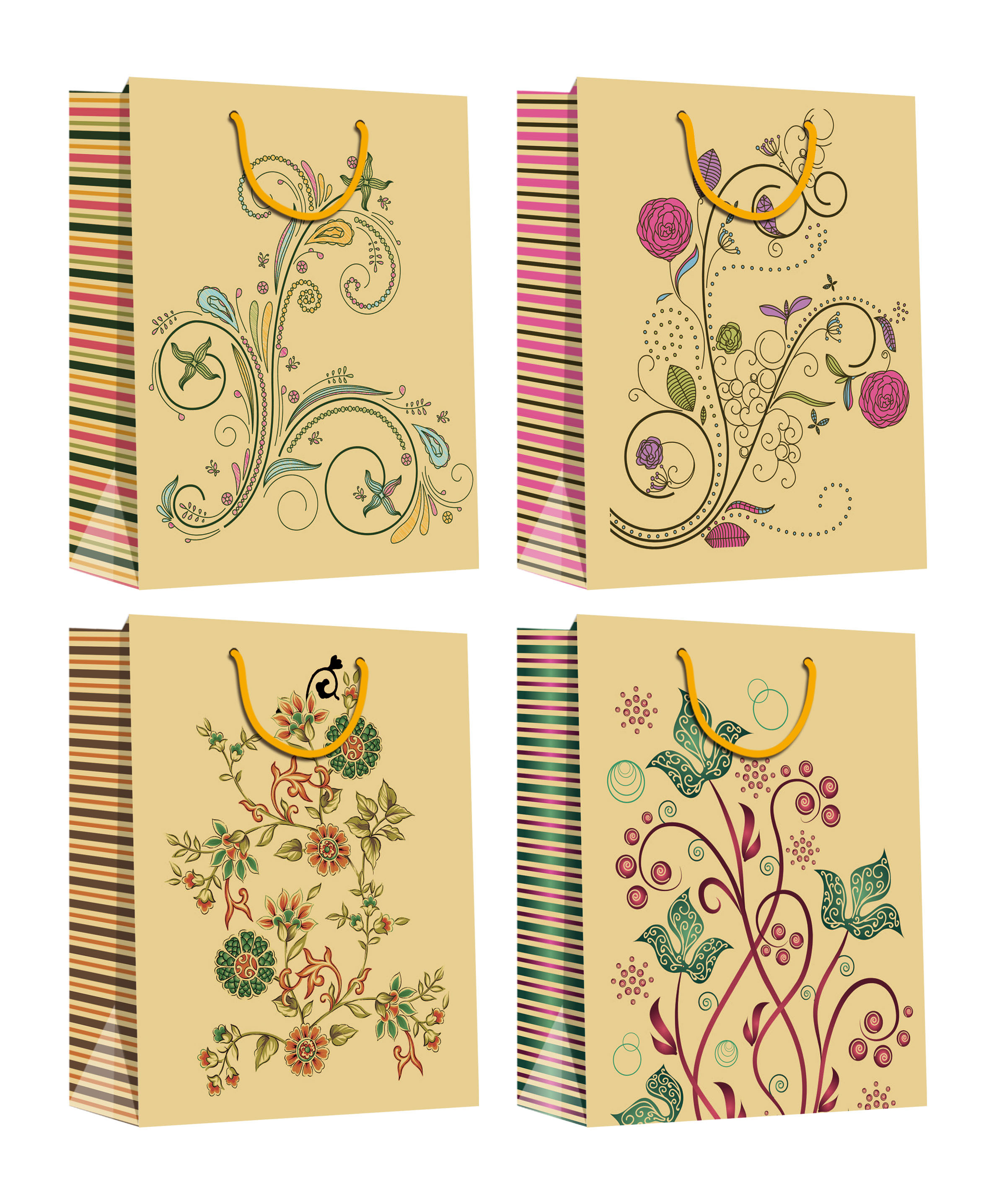 China paper bag factory supply cheap high quality kraft paper bag