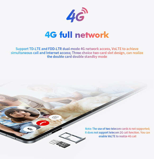 WiFi Bluetooth 5.0 Four Mode Navigation Tablet 10.4 Inch 4G Full Netcom Dual Band