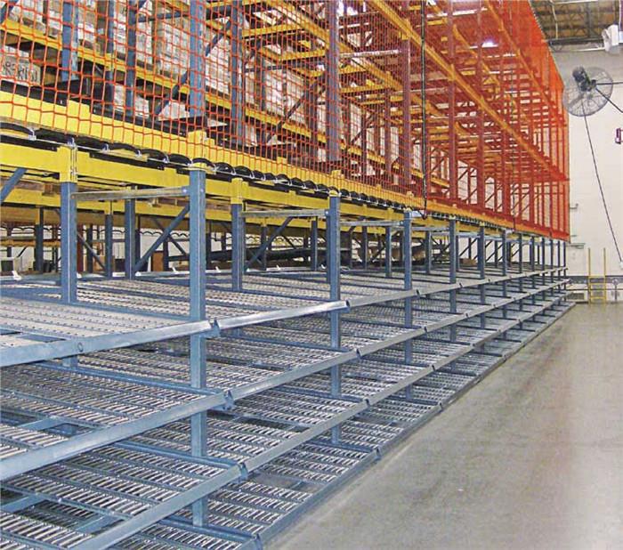 Corrosion Protection Pallet Live Racking FIFO System Heavy Duty Height 2000-4500MM