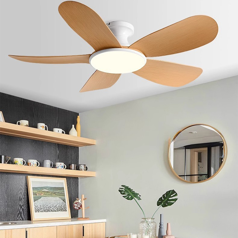 Home Living Room Decorative Lighting Fan Light Ceiling 48" Large Wind With Electric Fan Chandelier