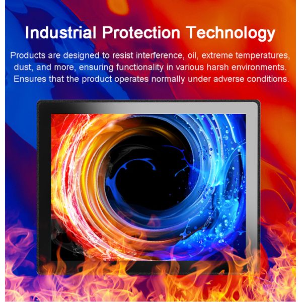 27 inch Outdoor Terminal Embedded High-brightness Screen1000nits TFT LCD Monitor Waterproof IP67 Explosion Proof for Marine Open Frame