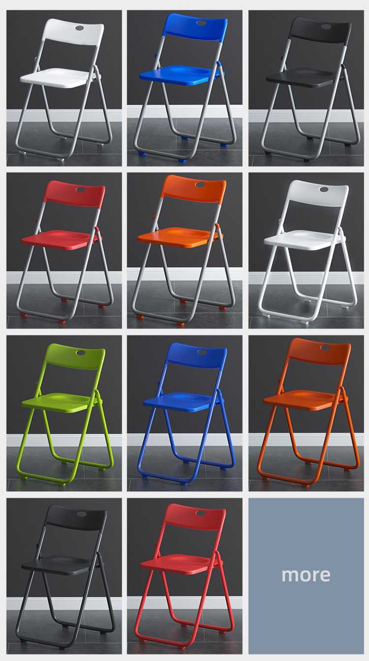 Office Building Stackable Folding Plastic Dining Chair 40*40*78cm for Banquet Events