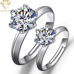 China 3A Cubic Zirconia Adjustable Wedding Rings For Arthritic Fingers wholesale