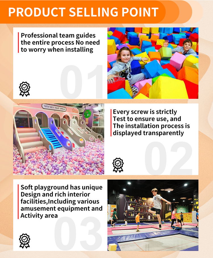 Customized New Design Soft Entertainment Park Indoor Playground for Pre-School Soft Playground