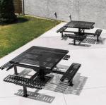 Patio Furniture Table Bench Chairs Outdoor Garden Metal Table Bench Furniture