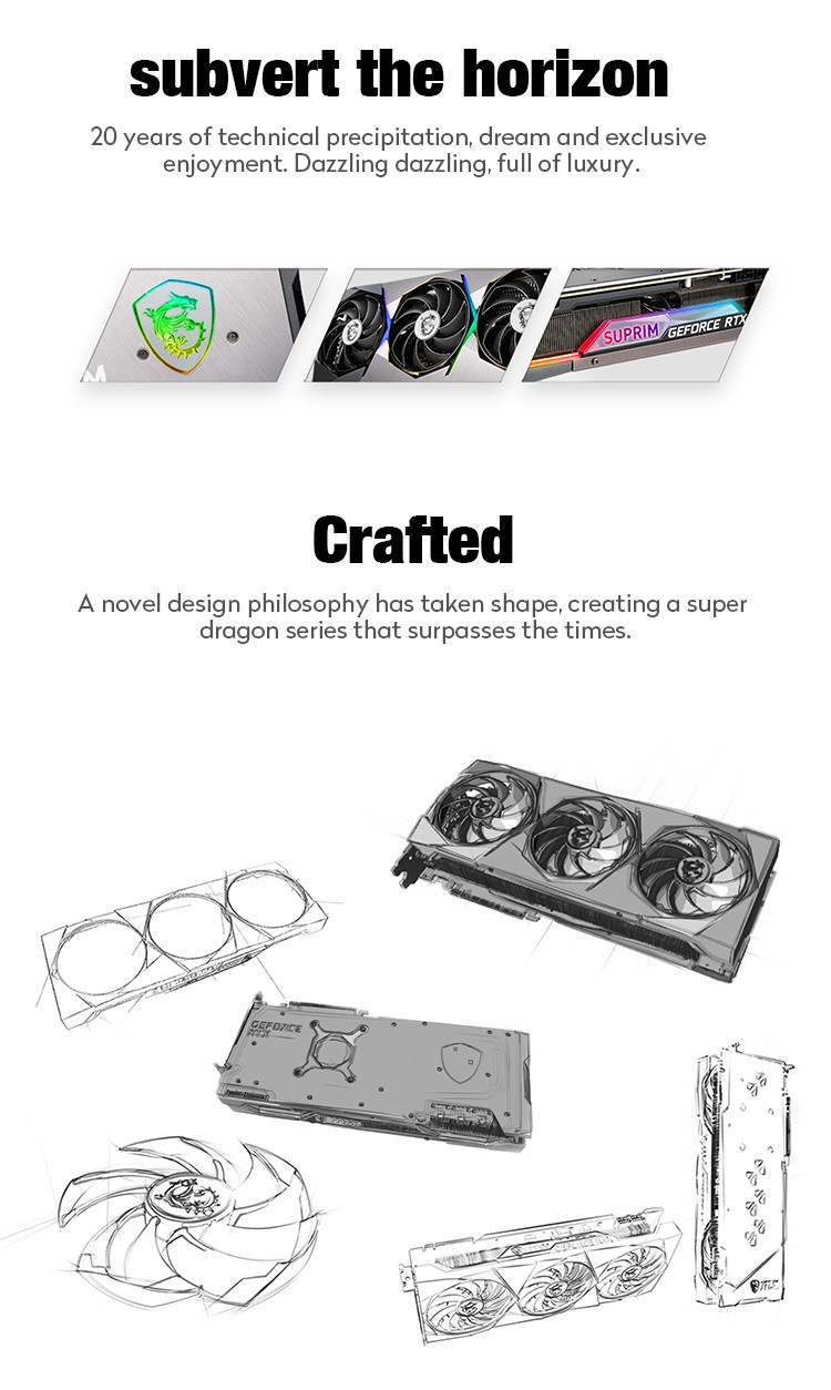 Smart Learning Computert Graphics Card GeForce RTX 3080 Ti SUPRIM X 12G