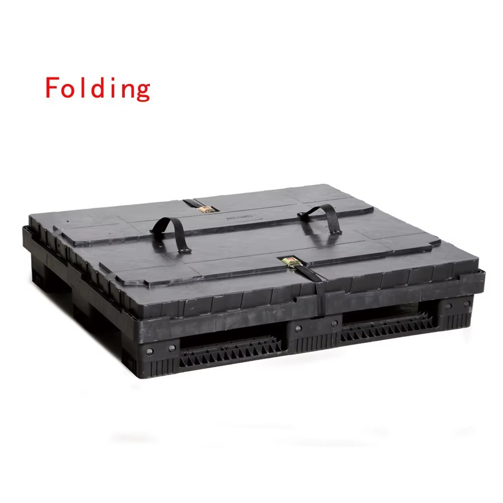 Foldable Plastic Pallet Container For Space Saving And Eco Friendly Packaging And Storage