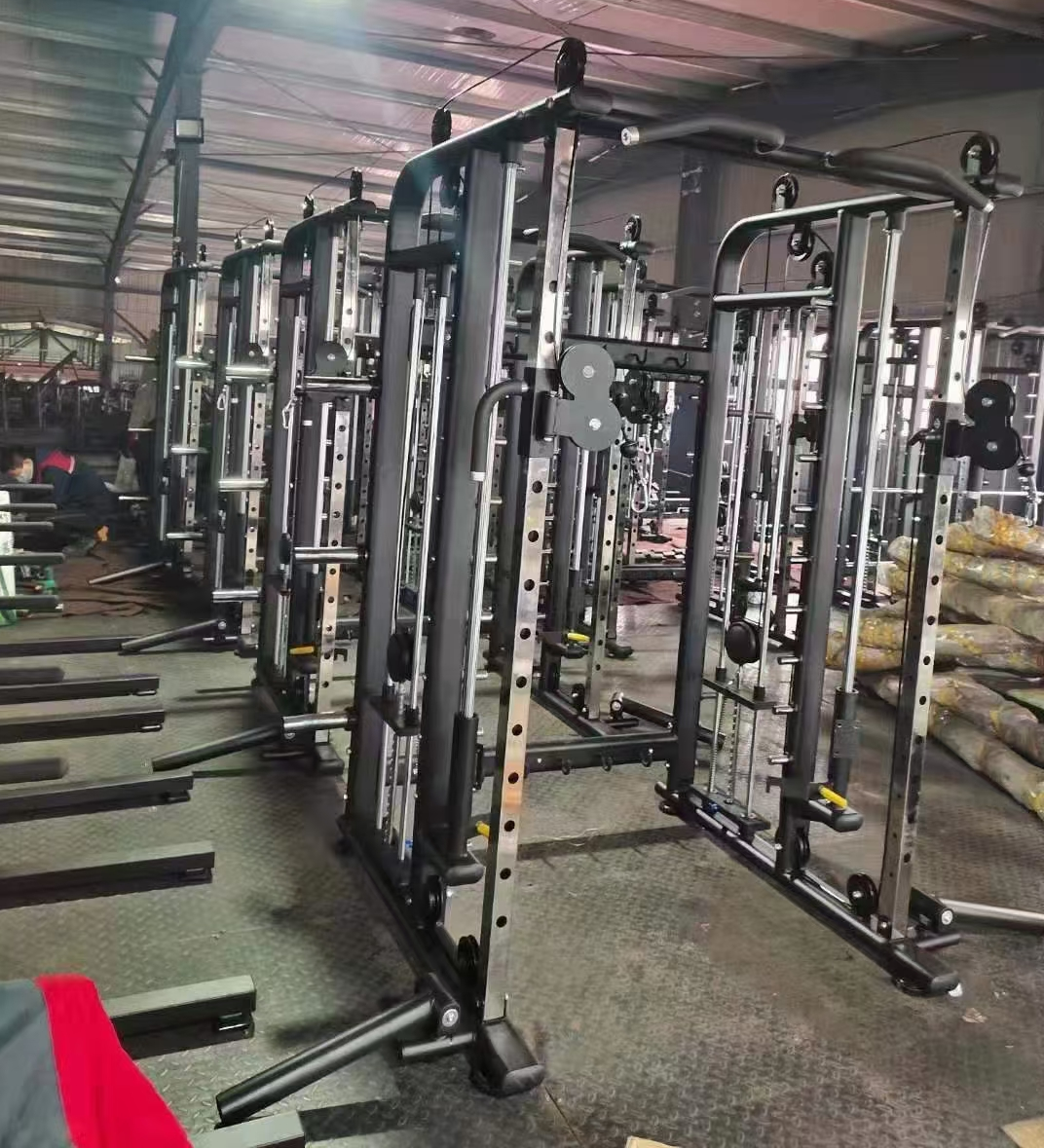 Chest Fly Rowing Squat Rack Multi Function Smith Machine Sport Fitness Equipment