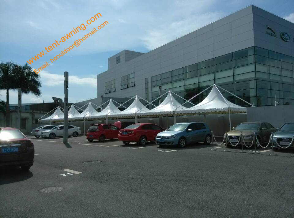 Outdoor UV Resistance Fireproof Powder Coated Steel Gazebo Parking Tent