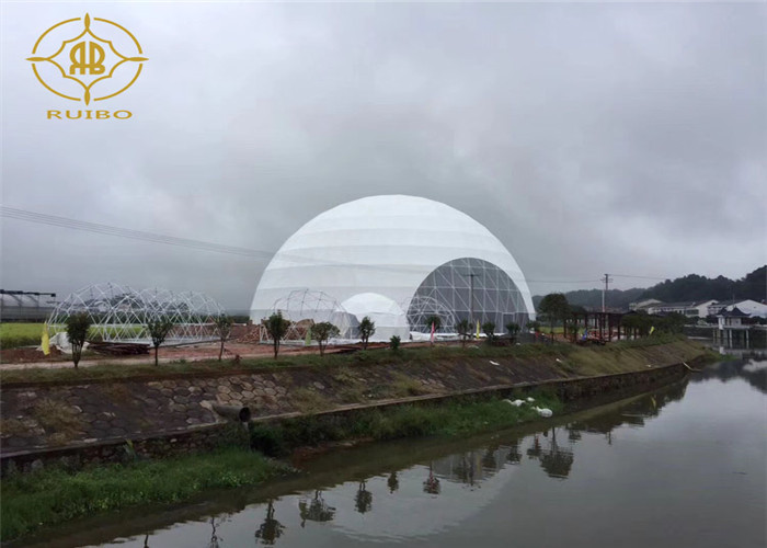 Snow Load Geodesic Dome Tent Steel Structure For Fashion Show Exhibition