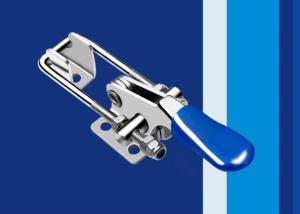 China 163kg Solid Wood Blue Handle Latch Type Toggle Clamp wholesale