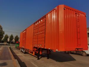 China Enclosed 3 Axle Box Cargo Trailer 80 Ton High Load Capacity High Capacity wholesale