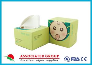 China Premium 100% Cotton Baby Wipes Unscented Cotton Tissues For Sensitive Skin Use Wet Or Dry wholesale
