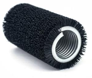 China Cleaner Spiral Winding Brush Roller Outside Winding Nylon Spring Brush wholesale