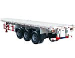 Flatbe Container Transport Trailer Chassis 40 ton ,60ton,