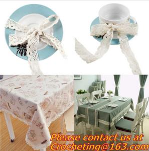 China Cotton Crochet Lace Ribbon wholesale Lace Trim for cushion, sofa, curtain, DIY jewelry acc wholesale