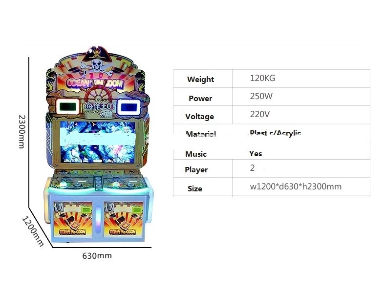 Fish Hunter Game Redemption Ticket Gambling Machine With Windows Xp Software