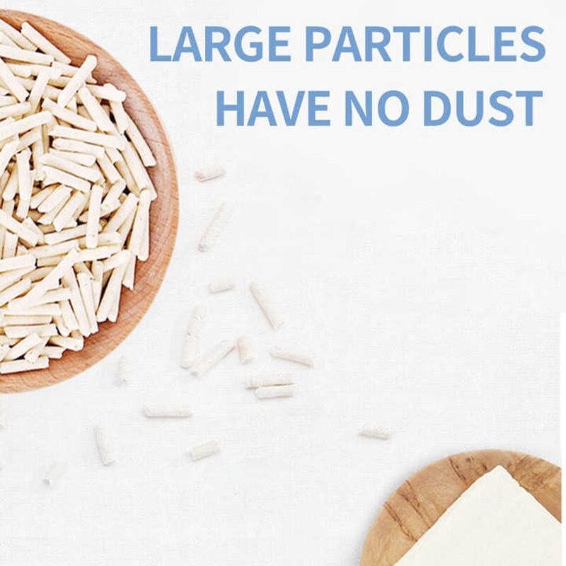 White All Natural Clumping Cat Litter Pea Dust Free Natural Cat Litter