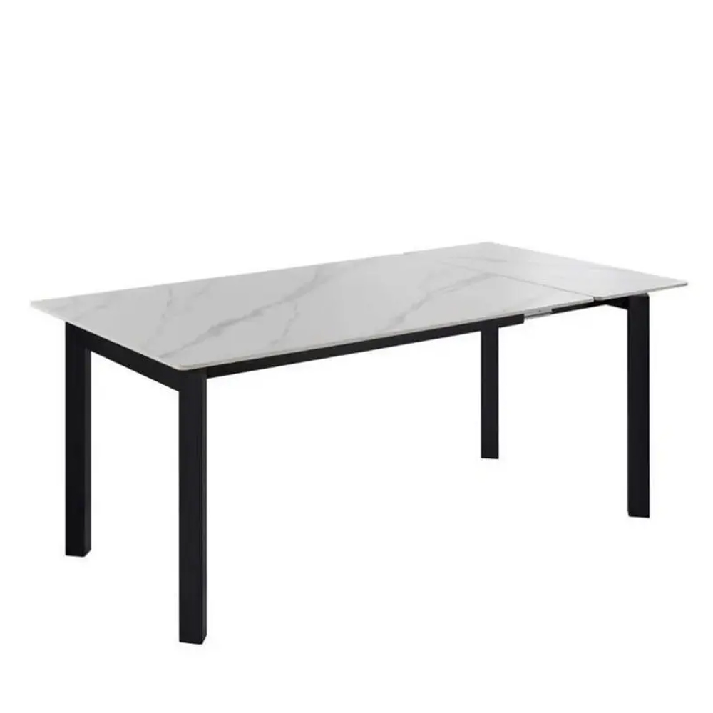 Modern Living room Extendable Metal Frame Furniture Fashion Space saving Dinning Table Sets