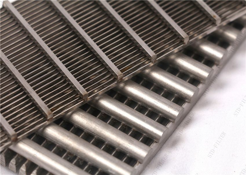 Solid Filtration SS304 600mm Length Sieve Bend Screen , Wedge Wire Mesh