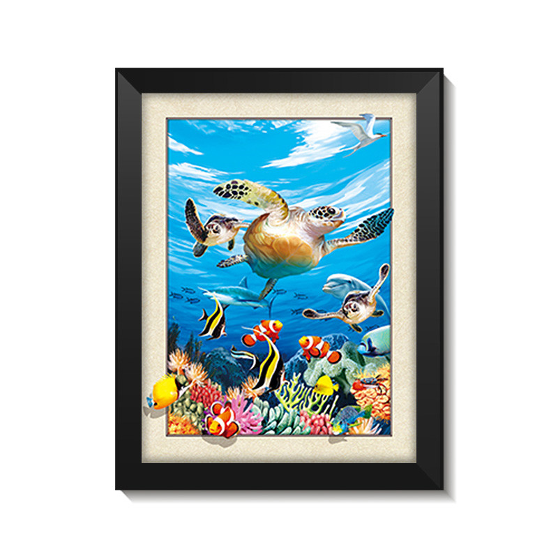 Horses Running Design 3D Animal Pictures Home Decoration 3D Picture Frame