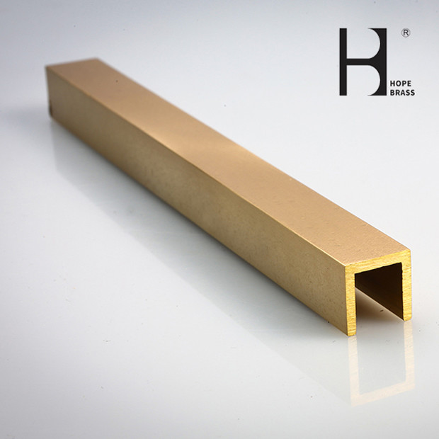 3m Length Brass U Profile