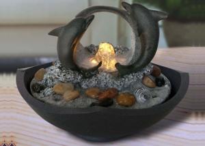 China Dolphins Living Room Indoor Waterfall Fountain wholesale