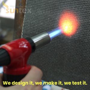 China 1.2x1.2m Suntex Coated Fiberglass Fabric Fireproof Test wholesale