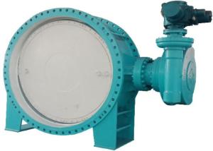 China Double Eccentric Flanged Butterfly Valve Electric Ductile Iron Power 1.0mpa wholesale
