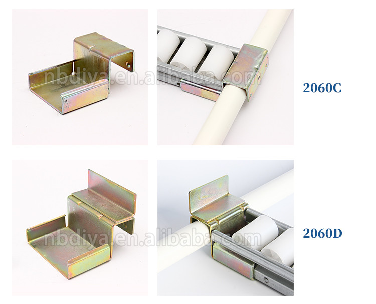 Colorful Lean Pipe Roller Track Hardware 4 Meters Length Cold Pressing / Rolling