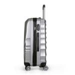 Silver 0.8mm Leisure PC ABS Hardshell 4 Wheel Suitcase