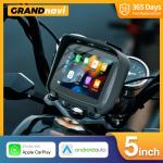 5-Inch Portable Motorcycle Display Screen Multimedia Player Wireless Apple