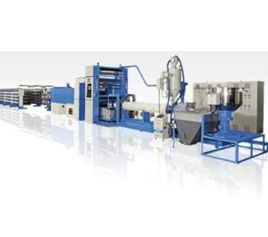 China 350kg/H PP Flat Yarn Extrusion Line , PP Woven Bag Making Machine High Speed wholesale