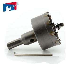 China 35 Mm Sheet Metal Hole Saw Cutter Heat Treatment Tri Flat Shank Long Life Span wholesale