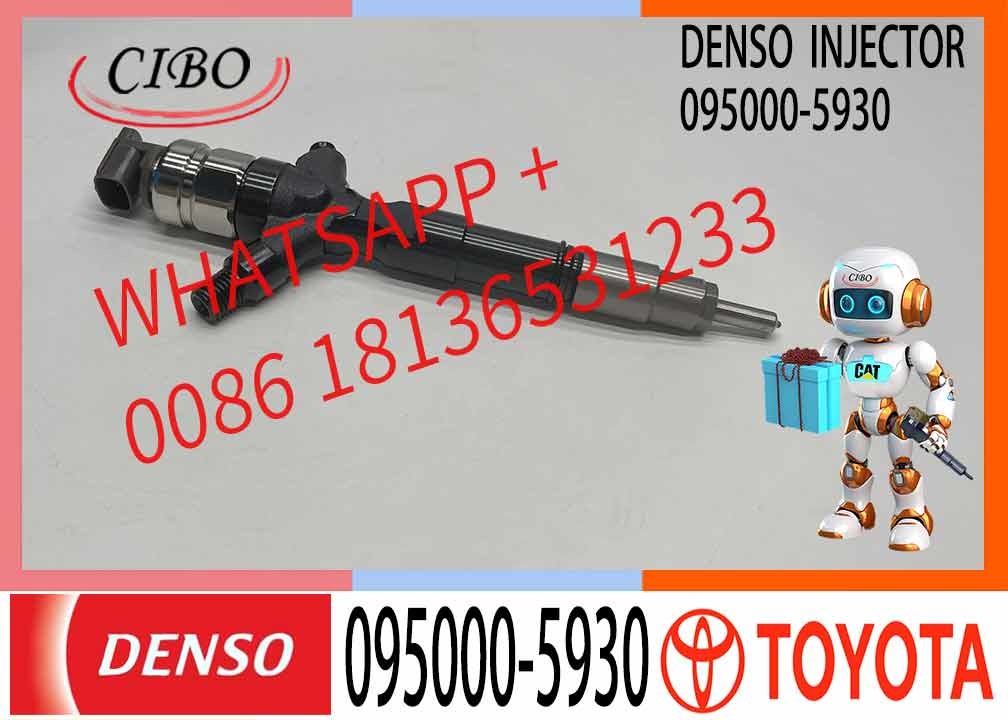 Denso Diesel Injector 095000-5931 095000-5930 23670-09060 for Toyota HILUX III 2.5 D4D HIACE IV 23670-0L070 23670-0L010