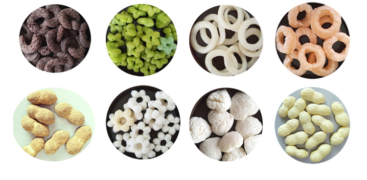 Automatic Core Filled Snack Puffed Corn Rice Puff Extruder Snack Food Making Machine