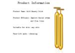 Electric Permanent Makeup Accessories Gold Stick Face Rejuvenating Lifting