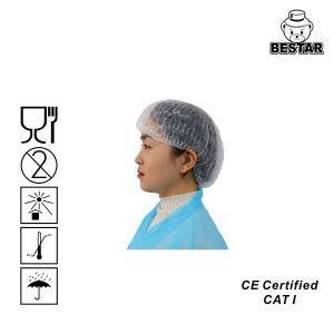 China Medical Disposable Head Cap 18 - 30 Inch Single Use Crimped Cap For Hospital wholesale